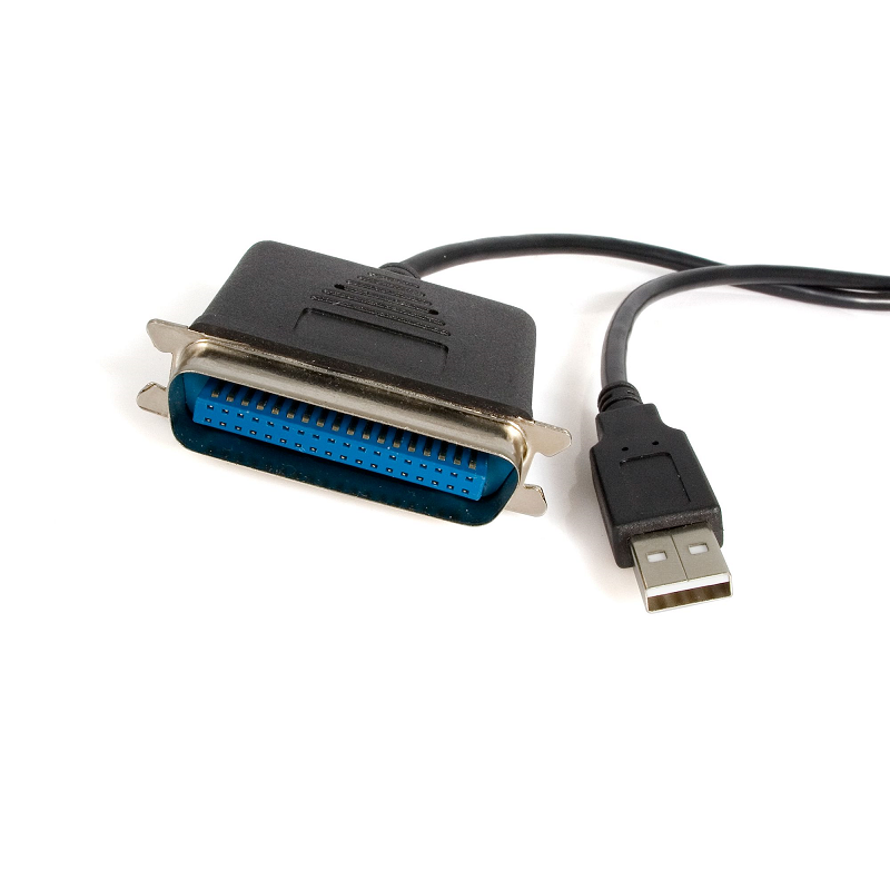 StarTech ICUSB128410 10 ft USB to Parallel Printer Adapter - M/M